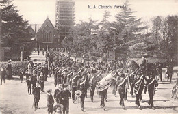 CPA Royaume Unis - Angleterre - Surrey - R. A. Church Parade - Inge & Co. Haslemere - Fanfare - Musique - Eglise - Surrey