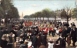 CPA Royaume Unis - Angleterre - Hampshire - Aldershot - Church Parade - F. Frith & Co. Reigate - Oblitérée1907 Elstead - Altri & Non Classificati