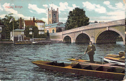 CPA Royaume Unis - Angleterre - Berkshire - Henley Bridge - Oblitérée 1923 - Colorisée - Illustration - Barque - Animée - Altri & Non Classificati
