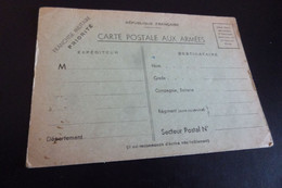 BELLE CARTE DE FRANCHISE MILITAIRE PRIORITE ...CARTE POSTALE AUX ARMEES - Autres & Non Classés