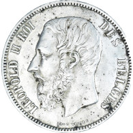 Monnaie, Belgique, Leopold II, 5 Francs, 5 Frank, 1874, TTB, Argent, KM:24 - 5 Francs