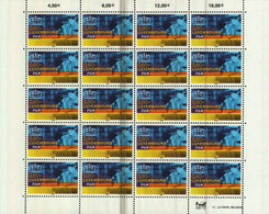 LUXEMBOURG Feuille De 20 Timbres à 0,80 Euro Produits Luxembourgeois : Film Polyester De DuPont De Nemours 2003 - Ganze Bögen