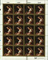 LUXEMBOURG Feuille De 20 Timbres à 1,10 Euro Musée National D`Histoire Et D`Art Tableau De Luigi Rubio (1795-1882) 2004 - Fogli Completi