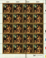 LUXEMBOURG Feuille De 20 Timbres à 3 Euros Musée National D`Histoire Et D`Art Tableau De Lucas Cranach (1472-1553) 2004 - Ganze Bögen