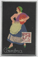 PORTUGAL $ 05 CARTE MAXIMUM BILHETE POSTAL COSTUME COIMBRA 8 DIZ 1941 - Maximumkaarten