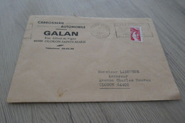 Lettre France Sabine 1.4 Rouge Demi Timbre Sur Lettre Oloron Pour Oloron 1981 Carrosserie Automobile  Galan - Lettres & Documents