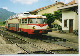 Chamborigaud Train Autorail X 4024 Ligne Alès-Génolhac Micheline SNCF - Chamborigaud