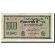 Billet, Allemagne, 1000 Mark, 1922, 1922-09-15, KM:76a, TTB - 1.000 Mark