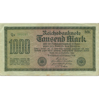 Billet, Allemagne, 1000 Mark, 1923, 1923-01-01, KM:76c, TTB - 1000 Mark