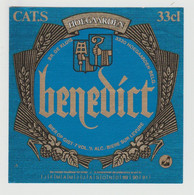 Ancienne étiquette Bière /  Oud Bieretiket - Benedict - Hoegaarden - Högaarden