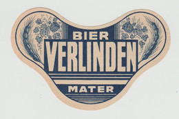 Ancienne étiquette Bière /  Oud Bieretiket - Bier Verlinden -Mater -Lubbeek - Lubbeek