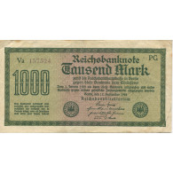 Billet, Allemagne, 1000 Mark, 1923, 1923-01-01, KM:76c, TB - 1000 Mark