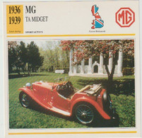 Verzamelkaarten Collectie Atlas: MG TA Midget - Automobili