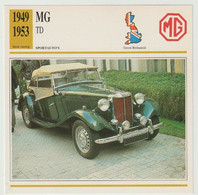 Verzamelkaarten Collectie Atlas: MG TD - Automobili