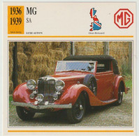 Verzamelkaarten Collectie Atlas: MG SA - Automobili