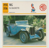 Verzamelkaarten Collectie Atlas: MG NA Magnette - Automobili