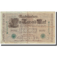 Billet, Allemagne, 1000 Mark, 1910, 1910-04-21, KM:45a, TTB - 1.000 Mark