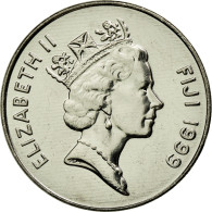 Monnaie, Fiji, Elizabeth II, 10 Cents, 1999, SPL, Nickel Plated Steel, KM:52a - Figi