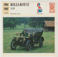Verzamelkaarten Collectie Atlas: ROLLS-ROYCE 10 HP - Automobili