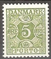 DENMARK #  PORTO  STAMPS FROM YEAR 1934 - Portomarken