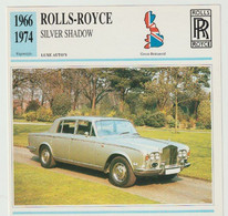 Verzamelkaarten Collectie Atlas: ROLLS-ROYCE Silver Shadow - Automobili