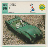 Verzamelkaarten Collectie Atlas: LOTUS 11 - Automobili