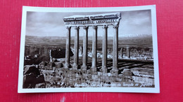 2 Postcards.Le Desert.Baalbek.Temple De Jupiter - Lebanon