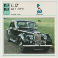 Verzamelkaarten Collectie Atlas: RILEY RME 1 1/2 Litre - Automobili