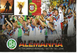 CARTE MAXIMUM - MAXIMUM CARD - MAXIMUM KARTE -  PORTUGAL - FOOTBALL - COUPE DU MONDE - 2014 BRÈSIL - ALLEMAGNE CHAMPION - 2014 – Brésil