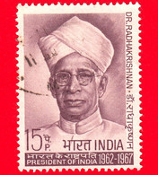 INDIA - Usato - 1967 - 75° Anniversario Della Nascita Del Dottor S. Radhakrishnan (1888-1975), Ex Presidente - 15 - Usados
