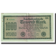 Billet, Allemagne, 1000 Mark, 1922, 1922-09-15, KM:76d, TTB - 1.000 Mark