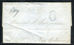 Etats Unis - Lettre Avec Texte De Mobile Pour New Orléans En 1847 - N 308 - …-1845 Prephilately