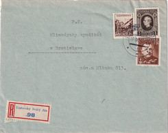 SLOVAQUIE LETTRE RECOMMANDEE DE LIPLOVSKY STÄVY JAN - Covers & Documents