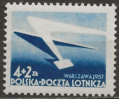 POLAND MNH ** PA 40 Avion Aviation Plane Exposition Philatélique De Varsovie - Ungebraucht
