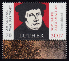 3300II Martin Luther: 500 Jahre Reformation, Rastertype II Aus MH 107, ** - Ohne Zuordnung
