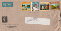 New Zealand Cover Mailed To USA - Cartas & Documentos