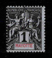 Mayotte - 1892   -  N° 1   Neufs * - MLH - Neufs