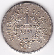 Etats Unis 1 Dollar 1851 Tête Indien , Faux , Copie - Other & Unclassified