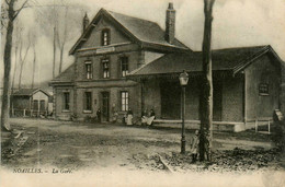 Noailles * Place Et La Gare * Ligne Chemin De Fer - Noailles