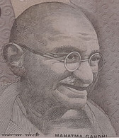 INDIA 2021 Rs. 500.00 Rupees Note "MAJOR SHIFTING In FACE Of GANDHI & GREEN SECURITY LINE" USED 100% Genuine Guaranteed - India