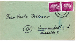 55517 - Deutsches Reich - 1945 - 2@6Pfg Hitler A Bf KARLSBAD -> Immenstadt - Storia Postale