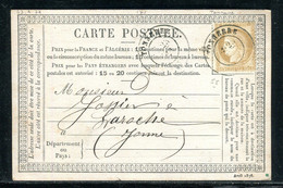 Cérès 15ct Sur Carte Précurseur De Tonerre Pour Laroche - N 328 - Precursor Cards