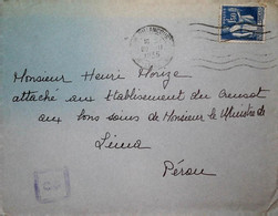 H 22 Lettre Pour Le Ministre De France à Lima Au Pérou 1935 - Cartas