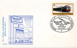 55524 - Berlin - 1971 - 5Pfg Verkehrsmittel EF A SoKte SoStpl BERLIN - XI.FISA-KONGRESS INT. LUPOSTA '71 - Expositions Philatéliques