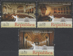 Portugal 2010 Correo 3540/42 **/MNH Asamblea De La República. (3val.) - Neufs