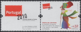 Portugal 2010 Correo 3552a **/MNH Historia De Las Libertades - Con Bandeleta - Neufs