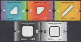 Portugal 2012 Correo 3687/91 **/MNH Colores Comunicación. (5val.) - Neufs