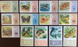 Samoa 1972-76 Wildlife Definitives Set Butterflies Insects Shells Fish Reptiles MNH - Ohne Zuordnung
