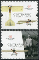 Portugal 2016 Correo 4136/37 **/MNH Centenario / 1º Voo Militar - (2val.) - Neufs