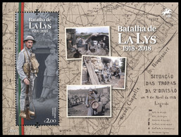 Portugal 2018 Correo 4351 HB **/MNH Batalla De "La Lys" 1918-2018 - HB - Neufs